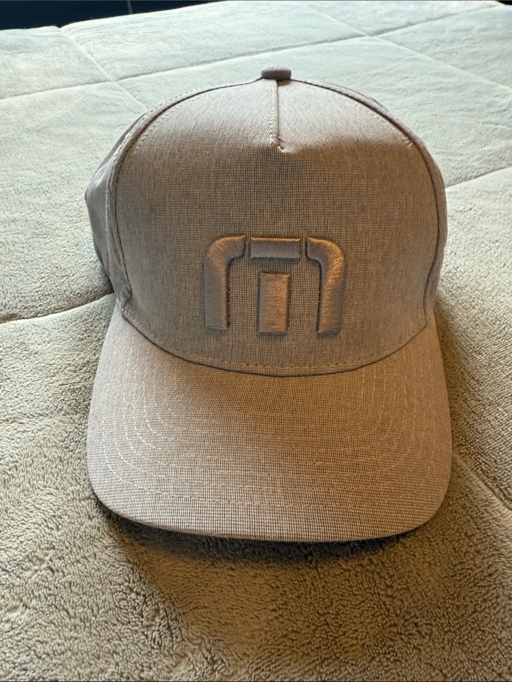 Men's Gray Embroidered Logo Baseball Cap
